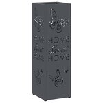 vidaXL Porte-parapluie Anthracite 15 5 x 15 5 x 49 cm Acier