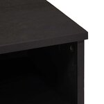 vidaXL Meuble TV Noir 100 x 33 x 46 cm Bois de mangue massif