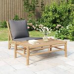 vidaXL Table basse de jardin 100x55x33 cm bambou