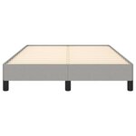 vidaXL Cadre de lit sans matelas gris clair 120x200 cm tissu
