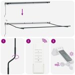 vidaXL Auvent Rétractable Automatique avec LED Rouge 500x300 cm