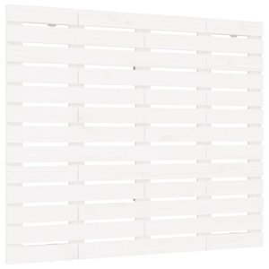 vidaXL Tête de lit murale Blanc 146x3x91 5 cm Bois massif de pin