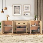 vidaXL Buffets 3 Pièces Chêne sonoma Bois d'ingénierie