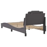 vidaXL Cadre de lit sans matelas gris 90x200 cm similicuir