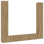 vidaXL Meubles TV muraux 6 Pièces chêne artisanal bois d'ingénierie