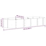 vidaXL Lit surélevé de jardin Acier galvanisé Anthracite