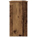 vidaXL Bureau style vieux bois 80x40x75 cm bois d'ingénierie