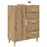vidaXL Buffet chêne artisanal 34 x 69.5 x 90 cm Bois d'ingénierie