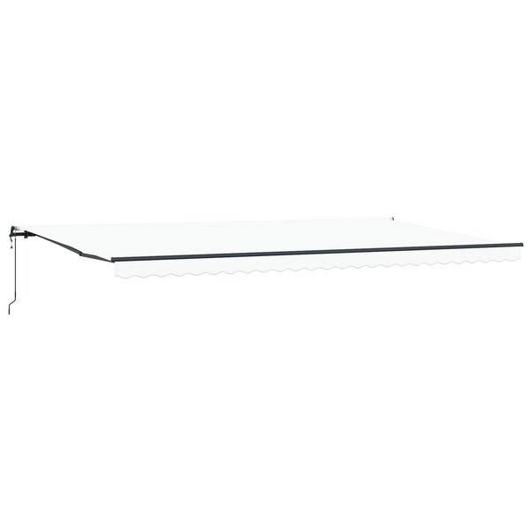 Auvent Rétractable Automatique vidaXL Blanc 600x300 cm