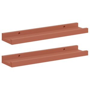 vidaXL Étagère Murale 2 Pièces Rouge 40 x 9 x 3 cm Bois d'ingénierie