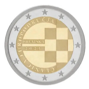 2 euros commémorative Croatie 2023 - Adhésion à l'UE.