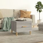 vidaXL Table basse Sonoma gris 50x50x40 cm Bois d'ingénierie