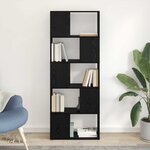 vidaXL Centre de divertissement Noir 60 x 24 x 155 cm