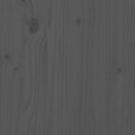 vidaXL Tête de lit Gris 122 5x3x80 5 cm Bois massif de pin