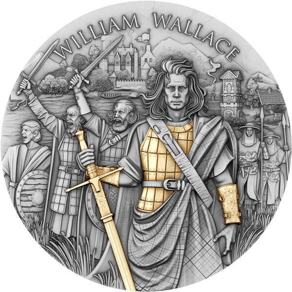 Monnaie WILLIAM WALLACE Legendary Warriors 2 Oz Argent 2$ Niue 2026