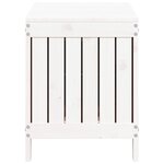 vidaXL Boîte de rangement de jardin Blanc 76x42 5x54 cm Bois de pin