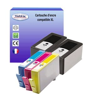 5 Cartouches compatibles avec HP OfficeJet 6500 E710 6500 Wireless remplace HP 920XL  (Noire+Couleur)- T3AZUR