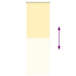 vidaXL Store enrouleur occultant jaune largeur du tissu 45 7 cm