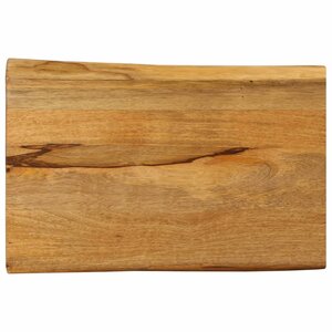 vidaXL Dessus de table 60x40x3 8 cm bord vivant bois massif manguier