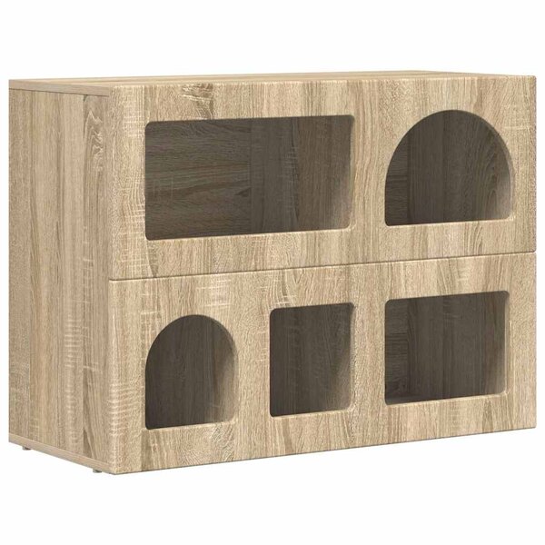 vidaXL Buffet Chêne Sonoma 80 5 x 35 x 59 cm Bois d'ingénierie