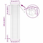 vidaXL Store de Fenêtre avec des rideaux Blanc Aluminium