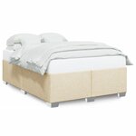 vidaXL Cadre de lit sans matelas crème 140x200 cm tissu