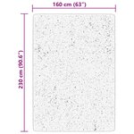 vidaXL Tapis HUARTE à poils courts doux et lavable beige 160x230 cm