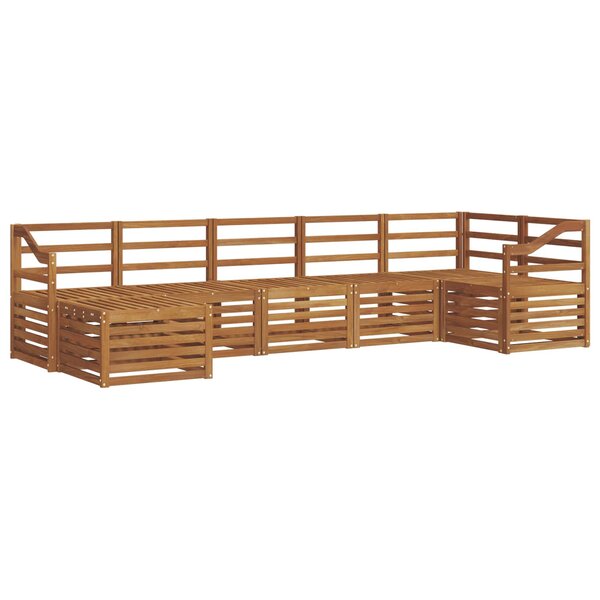 vidaXL Ensemble de canapés d'extérieur 7 pc Naturel