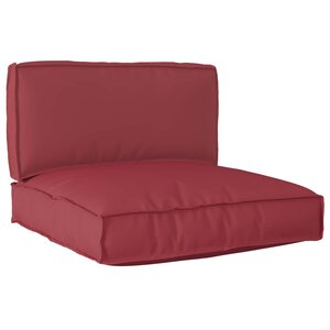 vidaXL Set de coussins de palette 2 Pièces Crème Tissu Oxford