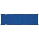 vidaXL Chaise longue d'extérieur repose-pied et coussin Acacia solide
