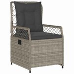 vidaXL Ensemble de salle à manger pour jardin 3 Pièces Gris clair