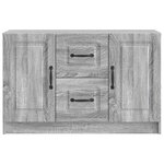 vidaXL Buffet Sonoma gris 89 x 34 5 x 57 cm Bois d'ingénierie
