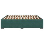 vidaXL Cadre de lit sans matelas vert foncé 180x200 cm velours