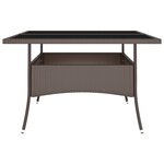 vidaXL Ensemble à manger de jardin 9 Pièces Résine tressée Marron