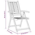 vidaXL Ensemble de salle à manger pour jardin 7 Pièces Marron