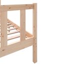 vidaXL Cadre de lit sans matelas bois massif 100x200 cm