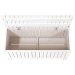 vidaXL Boîte de rangement de jardin Blanc 108x42 5x54 cm Bois de pin