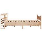 vidaXL Cadre de lit avec tête de lit 120x200 cm bois de pin massif