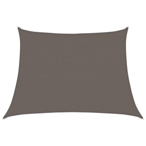 vidaXL Voile d'ombrage 160 g/m² Anthracite 4/5x3 m PEHD