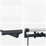 vidaXL Auvent Rétractable Blanc 300 x 200 cm tissu