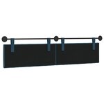 vidaXL Tête de lit suspendue Bleu Velours