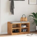 vidaXL Banc de couloir SANDNES 87x40x50 cm bois de pin massif
