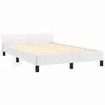 vidaXL Cadre de lit sans matelas blanc 120x200 cm similicuir