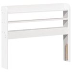 vidaXL Cadre de lit sans matelas blanc 90x190 cm bois de pin massif