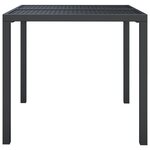 vidaXL Table de jardin anthracite 80x80x72 cm acier