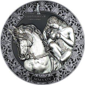 Monnaie LADY GODIVA Eternal Sculptures II 3 Oz Argent 20$ Palau 2024