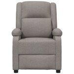 vidaXL Fauteuil inclinable électrique Taupe Tissu