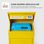 Boîte à colis moyenne 1 porte Jaune à accès frontal Acier galvanisé SMART PARCEL BOX™