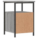 vidaXL Tables de chevet 2 Pièces sonoma gris 34x35 5x50cm bois ingénierie
