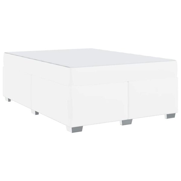 vidaXL Cadre de lit Blanc 160 x 200 cm Faux cuir